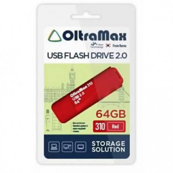 USB  64GB  OltraMax  310  красный