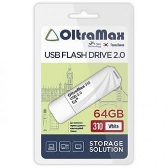 USB  64GB  OltraMax  310  белый