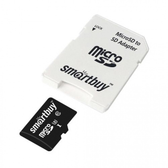 MicroSD  32GB  Smart Buy Сlass 10  Pro UHS-I U3+ SD адаптер