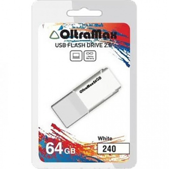USB 64GB OltraMax 240 белый