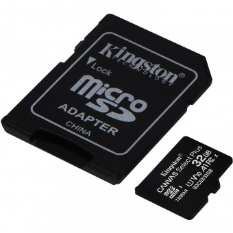 MicroSD 32GB Kingston Class 10 Canvas Select Plus A1 (100 Mbs) + SD адаптер_2
