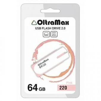 USB 64GB OltraMax 220 розовый_1