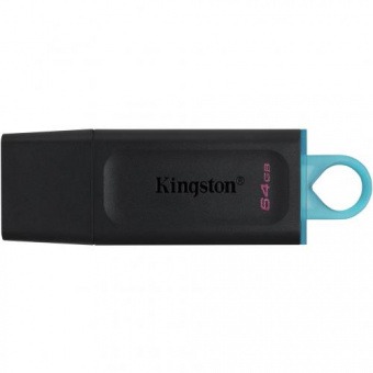 USB 3.2  64GB  Kingston  DataTravele Exodia  чёрный_бирюзовый