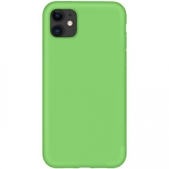 Silicon case (без логотипа) для iPhone 11 PRO MAX цвет ярко-зелёный
