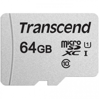 MicroSD 64GB Transcend 300S UHS-I U1 без адаптрера
