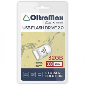 USB  32GB  OltraMax  330  белый