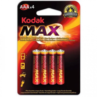 Элемент питания KODAK MAX LR03_BL4_(K3A-4)