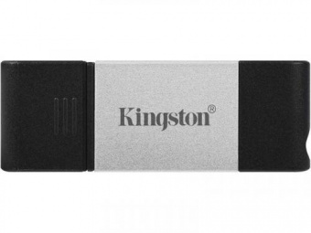 USB 3.0  128GB  Kingston  DataTraveler  80  чёрный_серебро
