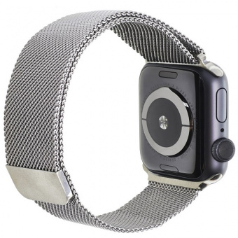 Ремешок для часов Apple Watch 38_40мм миланская петля, серебряный (3)_2